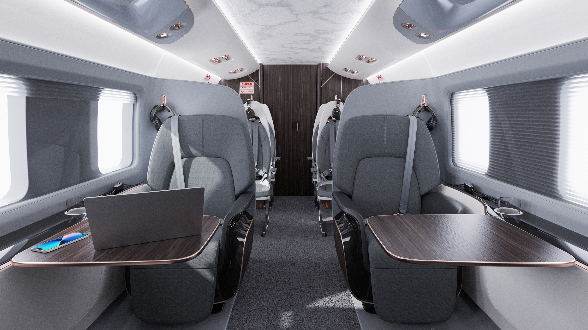 VIP Интерьер вертолета Ми-17