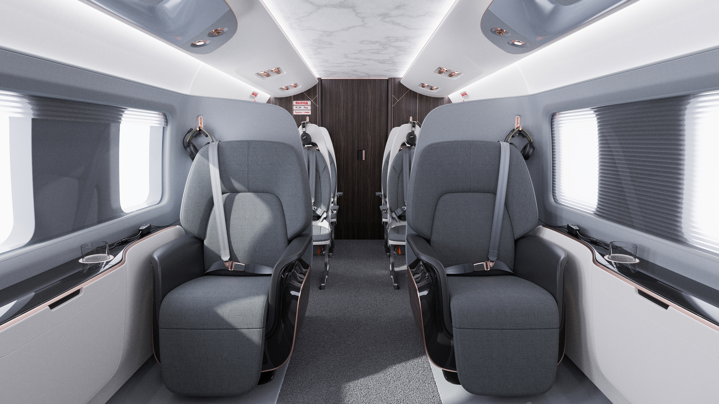 VIP Интерьер вертолета Ми-17